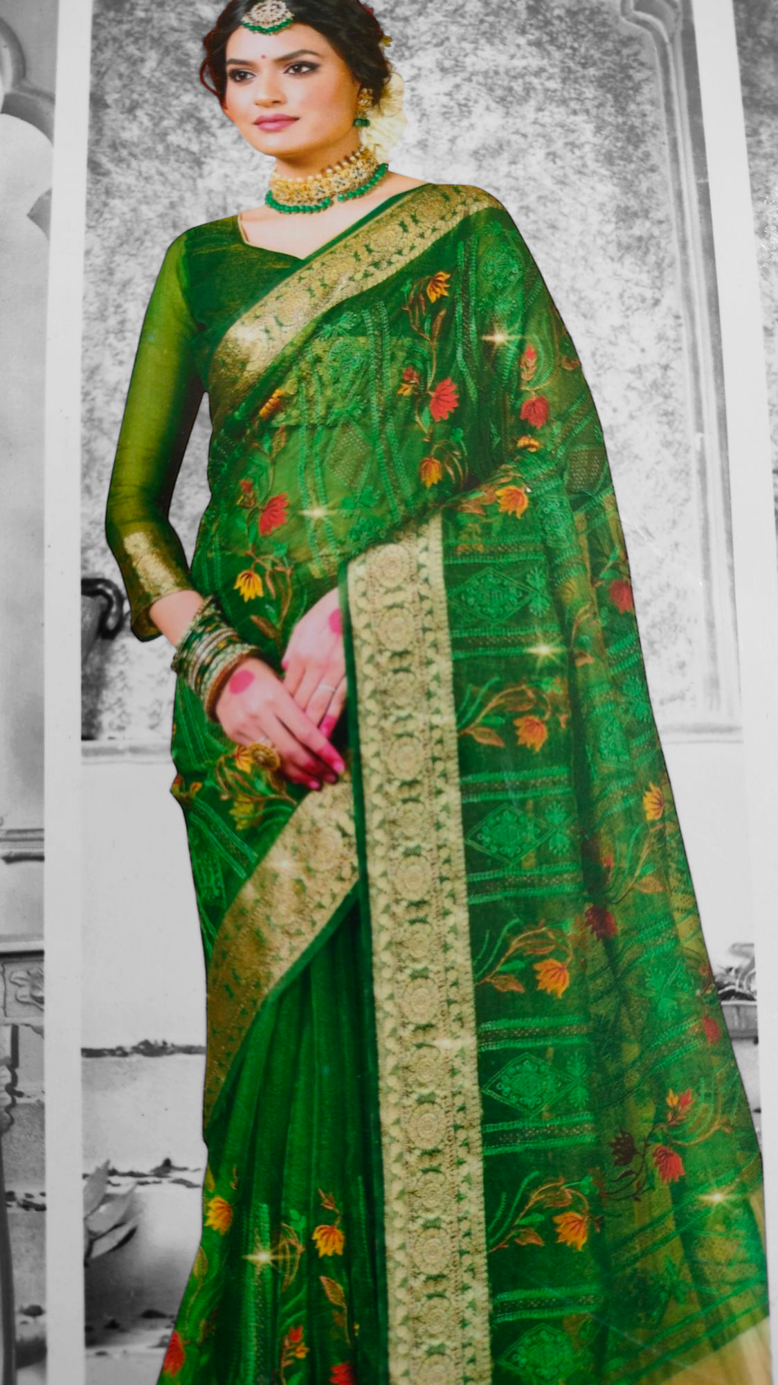 Fancy Saree with Embroidery Blouse