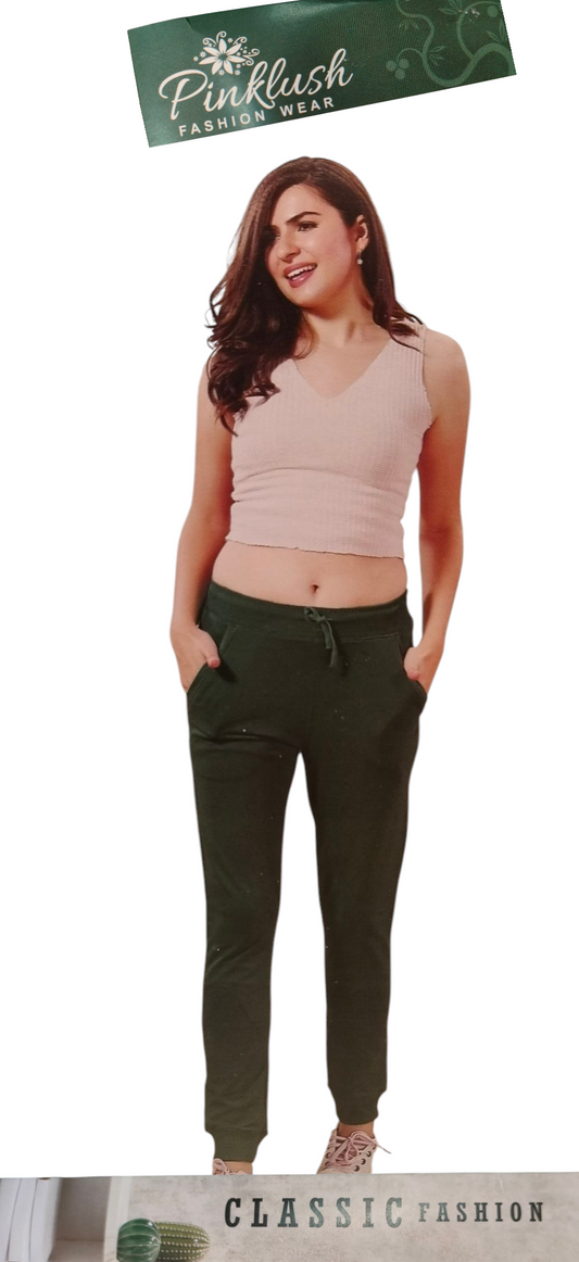 Pinklush Women Solid Jogger Pant